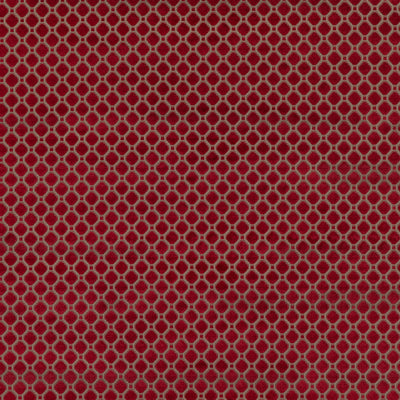 G P & J BAKER FABRICS - INDUS VELVET - RED
