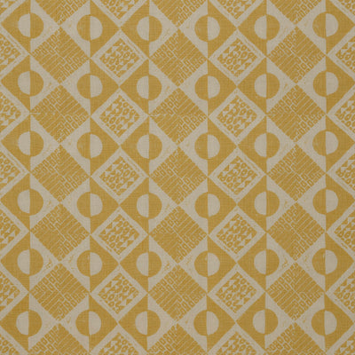LEE JOFA - CIRCLES AND SQUARES - OCHRE