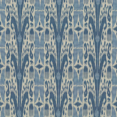 KASMIR FABRICS-BINJAI IKAT - DENIM