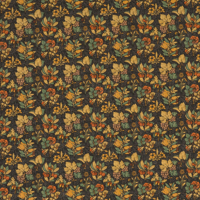 G P & J BAKER FABRICS - MEADOW FRUIT - INDIGO/MULTI