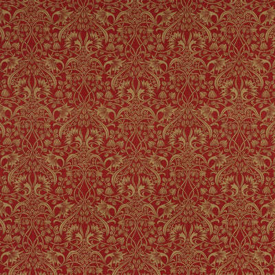 G P & J BAKER FABRICS - FRITILLERIE - RED/SAND