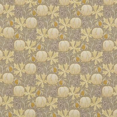 G P & J BAKER FABRICS - PUMPKINS - GREY/OCHRE