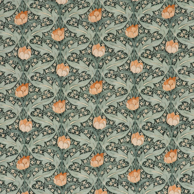 G P & J BAKER FABRICS - TULIP & JASMINE - TEAL