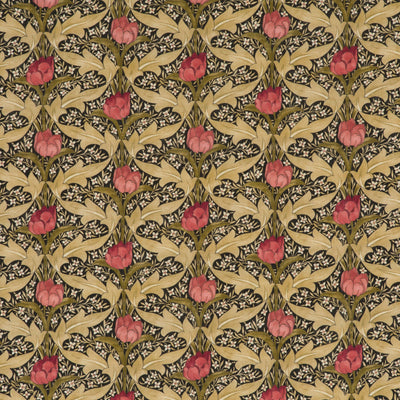G P & J BAKER FABRICS - TULIP & JASMINE - ROSE/OLIVE