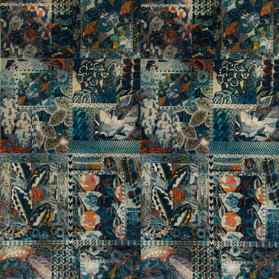 G P & J BAKER FABRICS - BARCELONA - TEAL