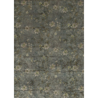 G P & J BAKER FABRICS - QUEEN'S GARDEN VELVET - VERDIGRIS