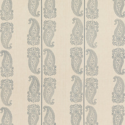 G P & J BAKER FABRICS - CROMER PAISLEY - INDIGO