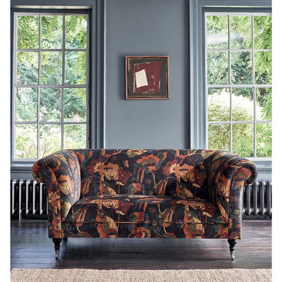 G P & J BAKER FABRICS - CALIFORNIA VELVET - DENIM/MOLE