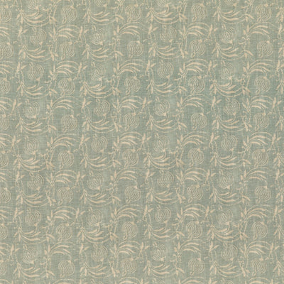 G P & J BAKER FABRICS - POMEGRANATE - AQUA