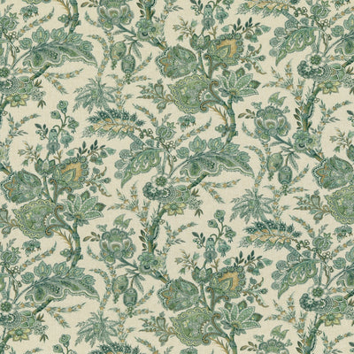 G P & J BAKER FABRICS - JEWEL INDIENNE - EMERALD