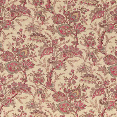 G P & J BAKER FABRICS - JEWEL INDIENNE - RED/BLUE