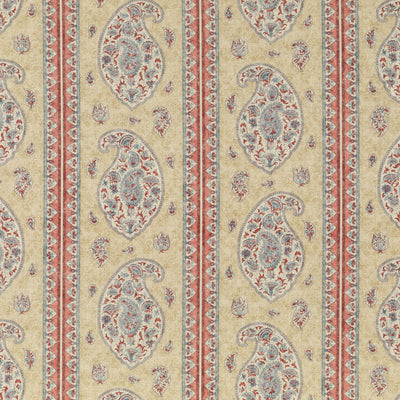 G P & J BAKER FABRICS - COROMANDEL - RED/BLUE