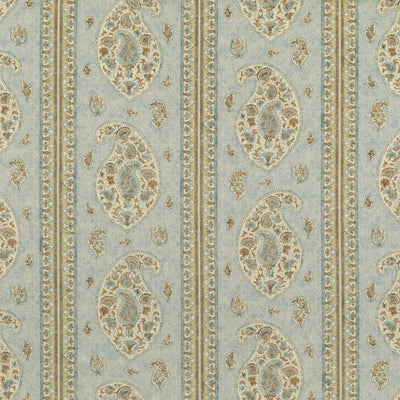G P & J BAKER FABRICS - COROMANDEL - BLUE/SAND