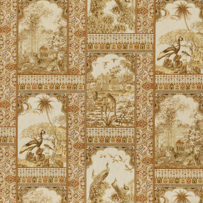 G P & J BAKER FABRICS - INDIENNE TOILE - TOBACCO
