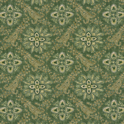 G P & J BAKER FABRICS - CASHMIRA - EMERALD