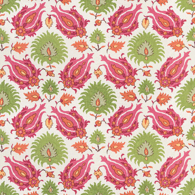 BRUNSCHWIG & FILS - KASHMIRI LINEN PRINT - PINK/GREEN