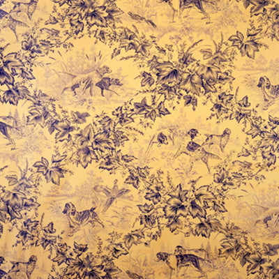 BRUNSCHWIG & FILS - ON POINT COTTON PRINT - BLUE
