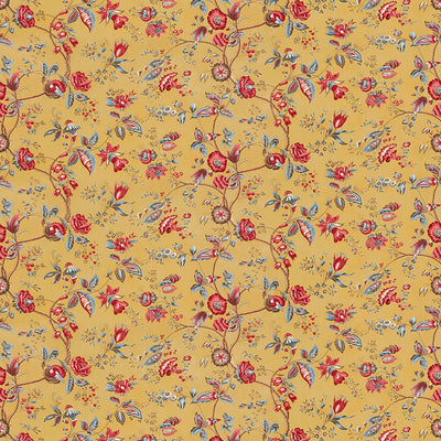 BRUNSCHWIG & FILS - BOUGAINVILLE COTTON PRINT - SAFRAN