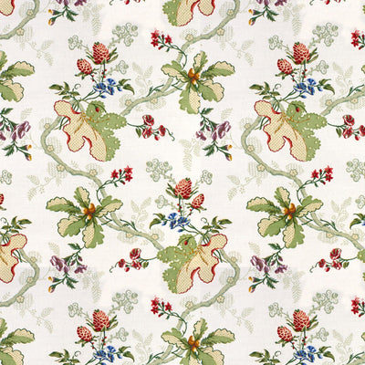 BRUNSCHWIG & FILS - FABRIANO COTTON AND LINEN PRINT - WHITE