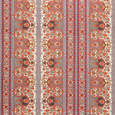 BRUNSCHWIG & FILS - DIGBY S TENT LINEN & COTTON PRINT - CORAL