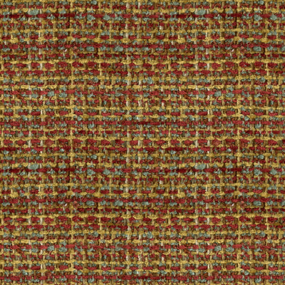 BRUNSCHWIG & FILS - BOUCLE TEXTURE - RED/GOLD