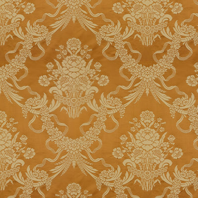 BRUNSCHWIG & FILS - CHARLIEU LAMPAS - COGNAC/IVOIRE