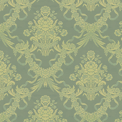BRUNSCHWIG & FILS - CHARLIEU LAMPAS - BLEU/IVOIRE