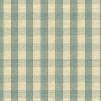 BRUNSCHWIG & FILS - CARSTEN CHECK - PALE BLUE AND CREAM