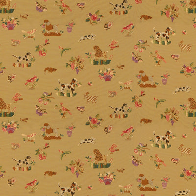 BRUNSCHWIG & FILS - ANIMALITOS WOVEN TAPESTRY - CAMEL