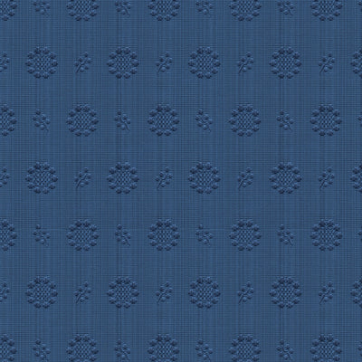 BRUNSCHWIG & FILS - CHANDLER FIGURED WOVEN - ROYAL BLUE