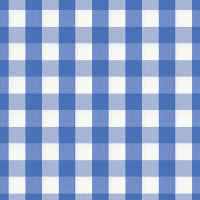 BRUNSCHWIG & FILS - EXCHEQUER COTTON CHECK - CORNFLOWER
