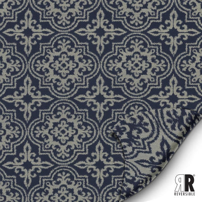 KASMIR FABRICS-BRIDGEPORT - NAVY