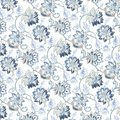 KASMIR FABRICS-BROOKMERE - BLUE