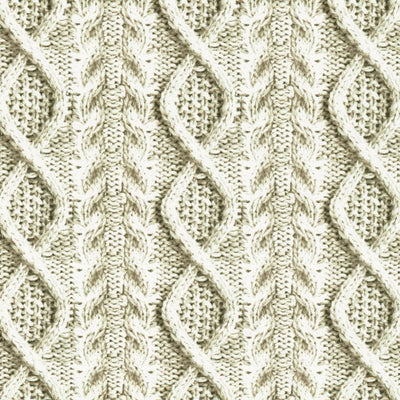 KASMIR FABRICS-CABLE KNIT - GREY