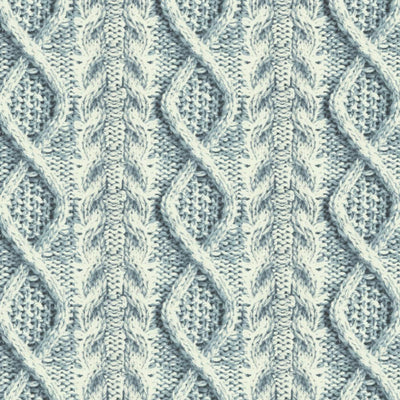 KASMIR FABRICS-CABLE KNIT - INDIGO