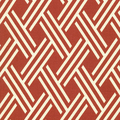 KASMIR FABRICS-CANTON TRELLIS - RUST