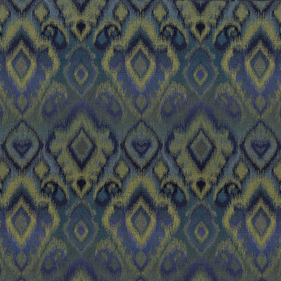 KASMIR FABRICS-CHARADE - PEACOCK