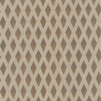 KASMIR FABRICS-CLASSIC TRELLIS - TAUPE