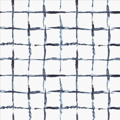 KASMIR FABRICS-COPACETIC CHECK - MARINA