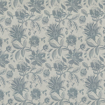 KASMIR FABRICS-COVENTRY FLORAL - ROBINS EGG