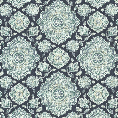 KASMIR FABRICS-COWAN COURT - INDIGO
