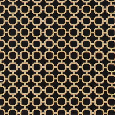 KASMIR FABRICS-COZUMEL FRET - BLACKBIRD