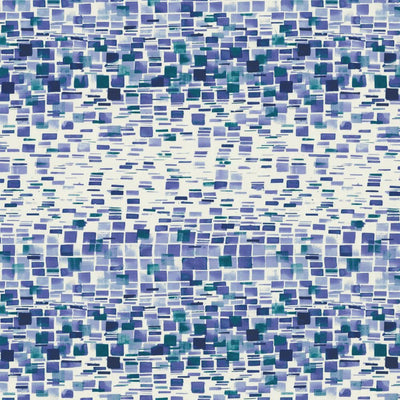KASMIR FABRICS-CUBIC - BLUE