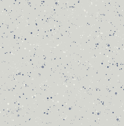 SEABROOK WALLPAPER-PAINT SPLATTER-GRAY AND MIDNIGHT BLUE-DA60800