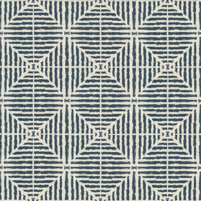 KASMIR FABRICS-DAPPER DIAMOND - NAVY
