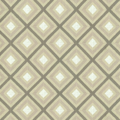 KASMIR FABRICS-DIAMOND LATTICE - IRON