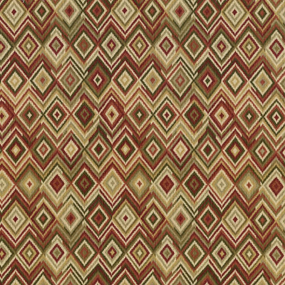 KASMIR FABRICS-DURANGO IKAT - BITTERSWEET