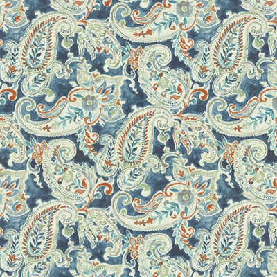 KASMIR FABRICS-EASTON PAISLEY - DENIM