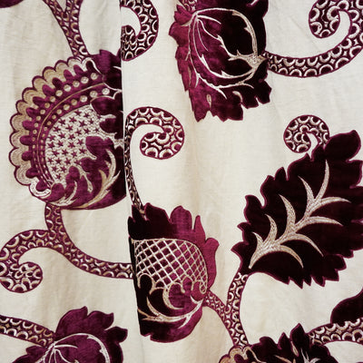 JF Fabrics , a selection of fabrics such as velvet, damask, cotton, silk, linen and sheers.