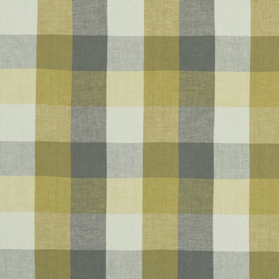 CLARKE & CLARKE - AUSTIN CHECK - CITRON/NATURAL